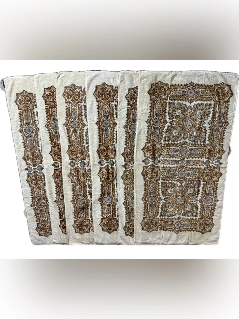 Vintage J.P. Stevens Utica Fine Arts 13 Pc Towel Set Persian Medallion USA